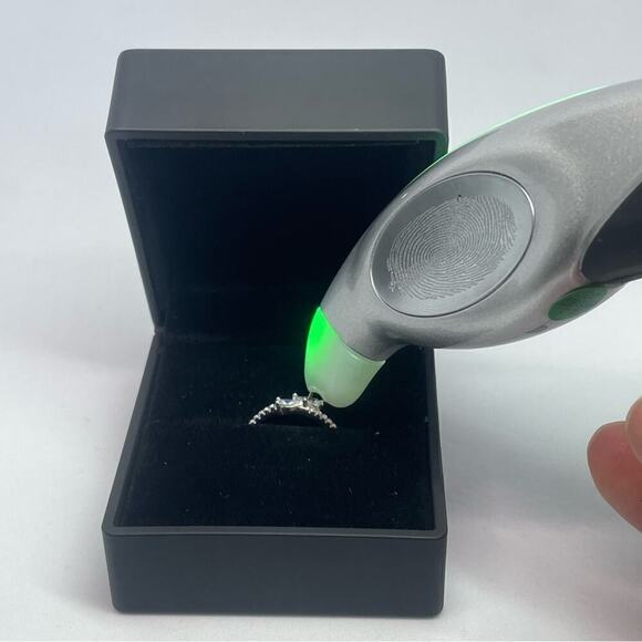 Moissanite Diamond Band Pear Cut Ring 925 18K GRA Size 7 - Picture 4 of 8